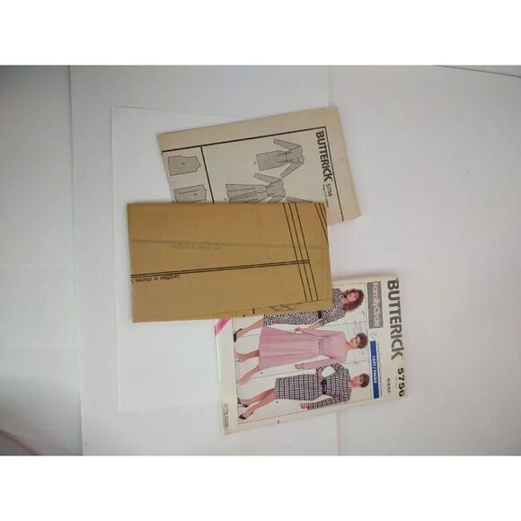 Butterick  Pattern 5756 - Misses' Dresses Extended shoulders …Uncut 1987 - Picture 7 of 8